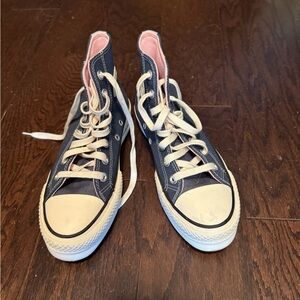 Women’s Navy Blue High-Top Sneakers